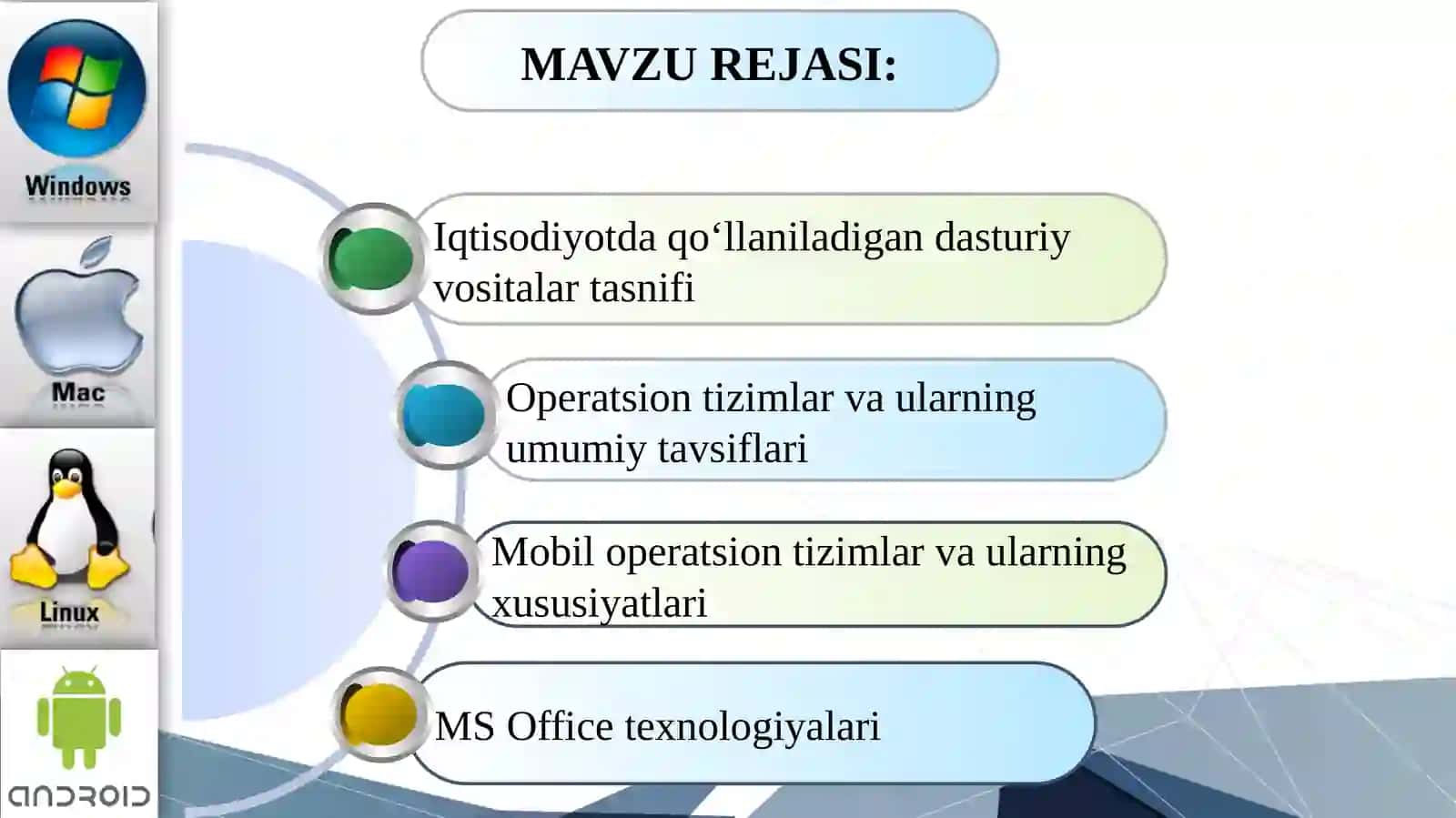 DASTURIY TA’MINOT VA UNING RIVOJLANISH TENDENSIYALARI 2