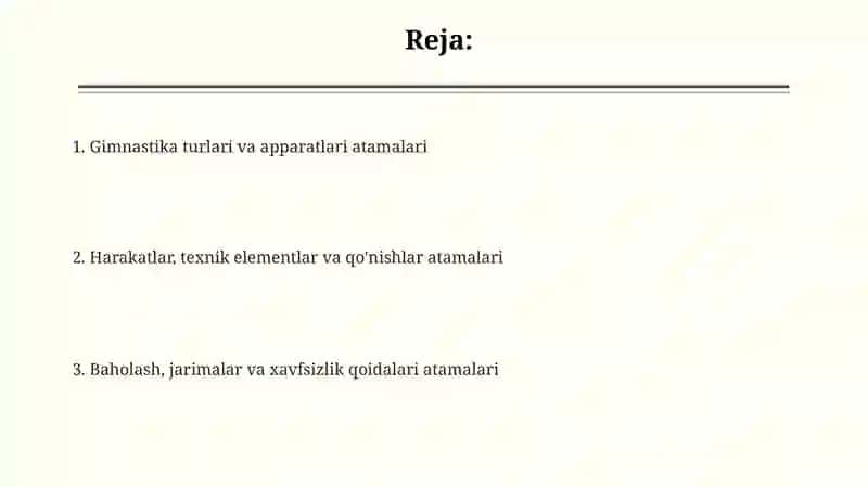 Gimnastikaga oid atamalar 2