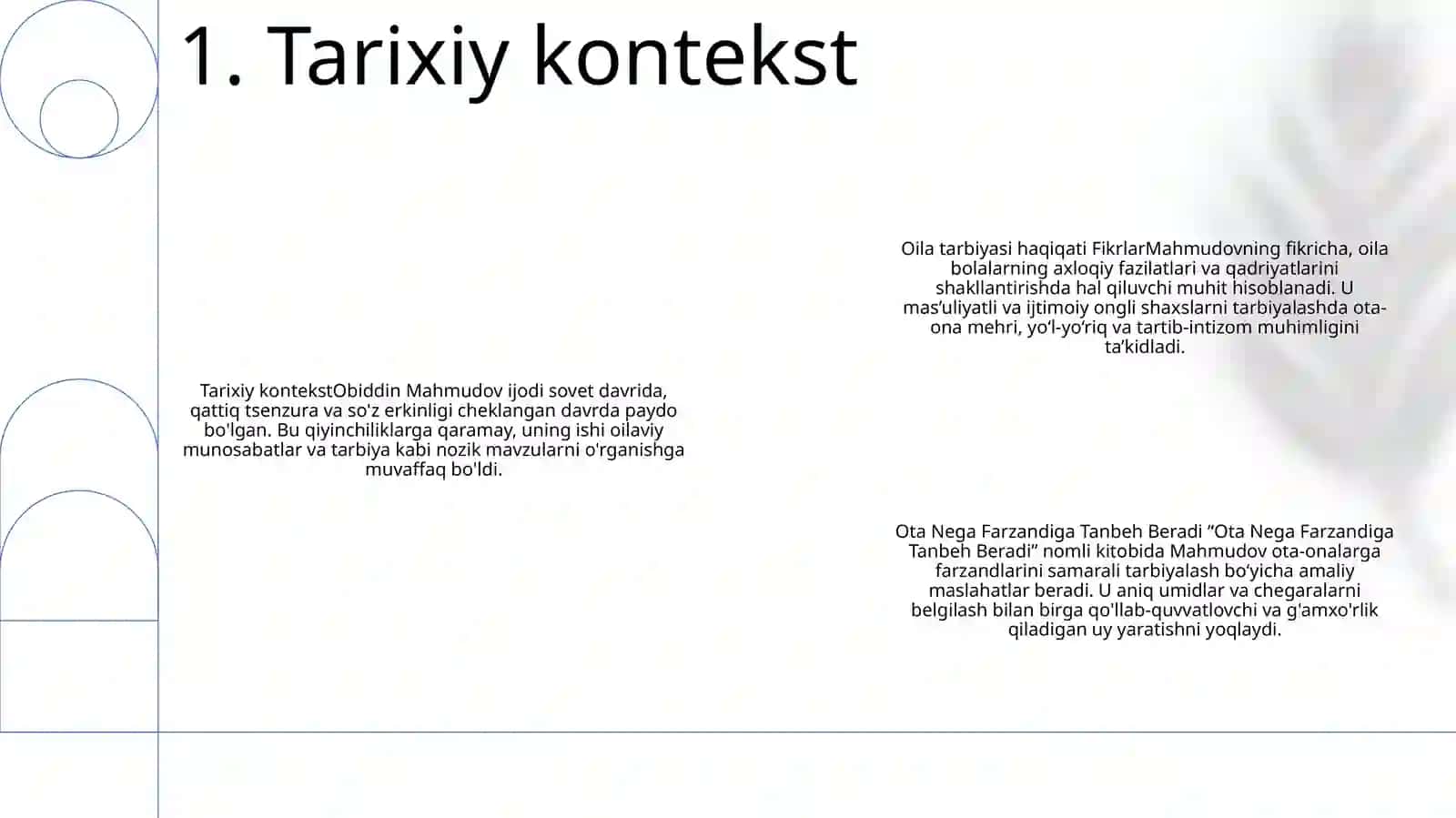 "Ota Nega Farzandiga Tanbeh Beradi" Asaridagi Oila Tarbiyasi Haqida Fikrlar 2