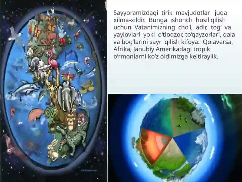 Tirik organizmlarning o‘ziga xos xususiyatlari 2