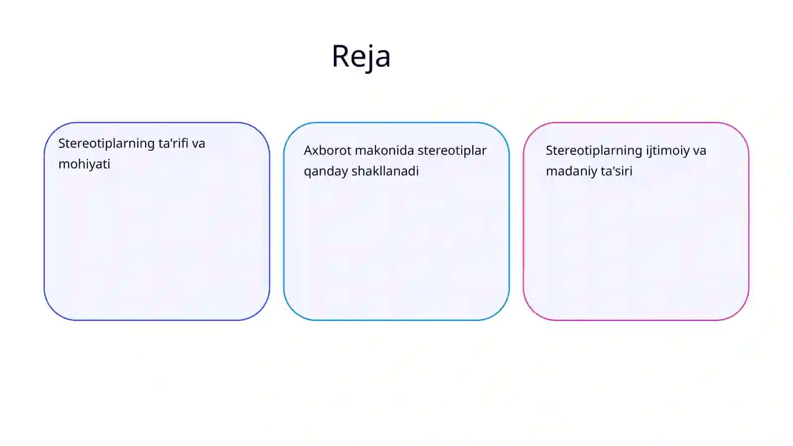 Stereotiplar va ularning shakllanishi 2