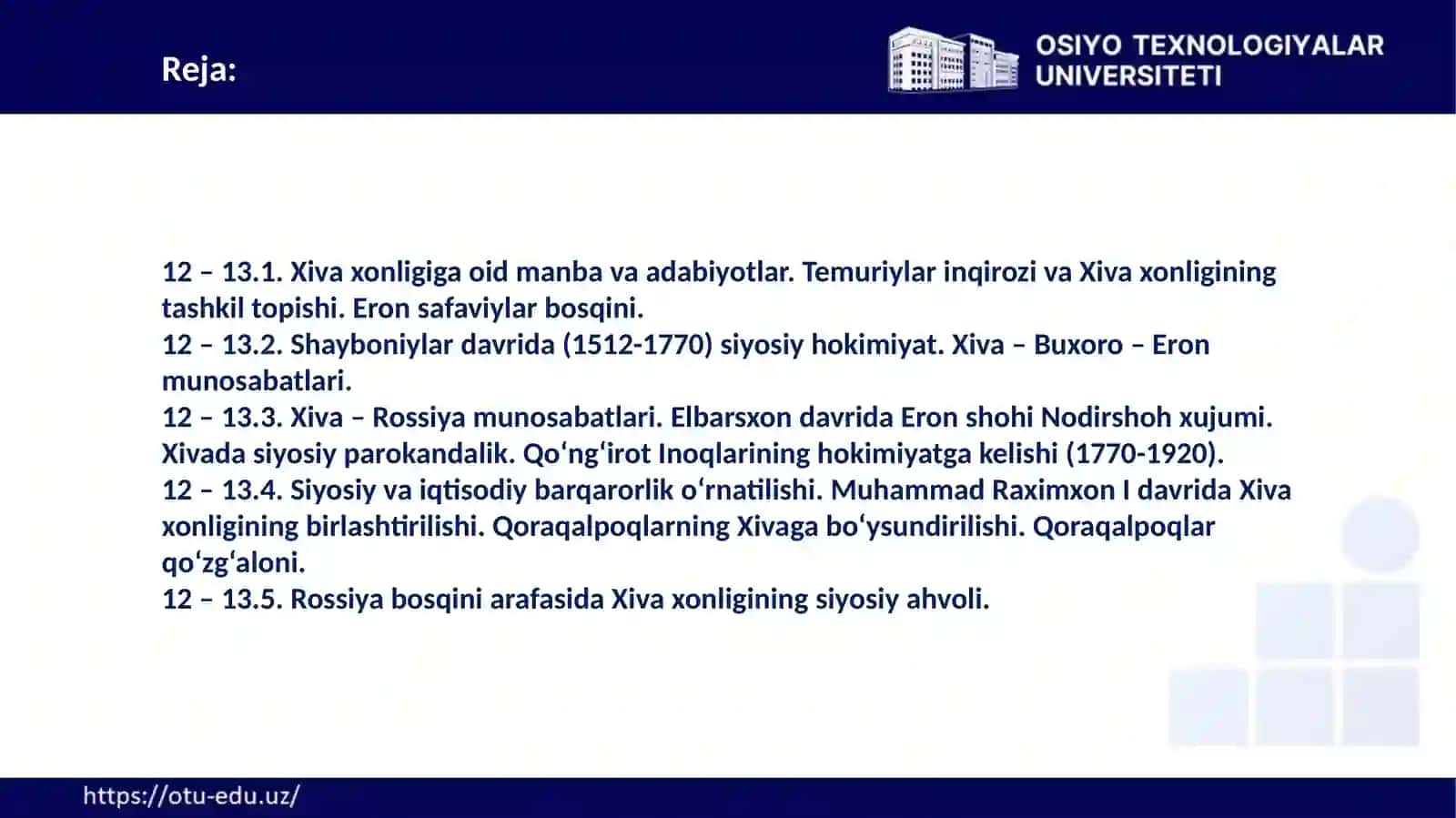 Xiva xonligiga oid manba va adabiyotlar 2