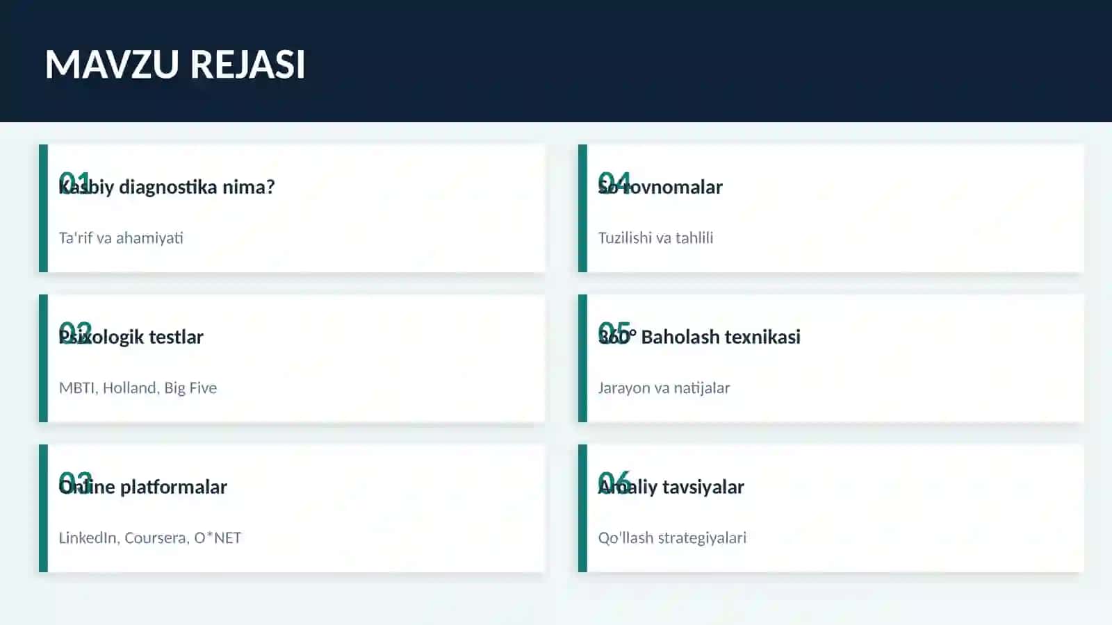 Kasbiy Diagnostika Vositalari 2