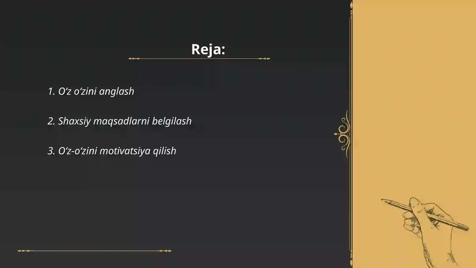 Psixologiyada oʻz oʻzini kamol toptirish 2