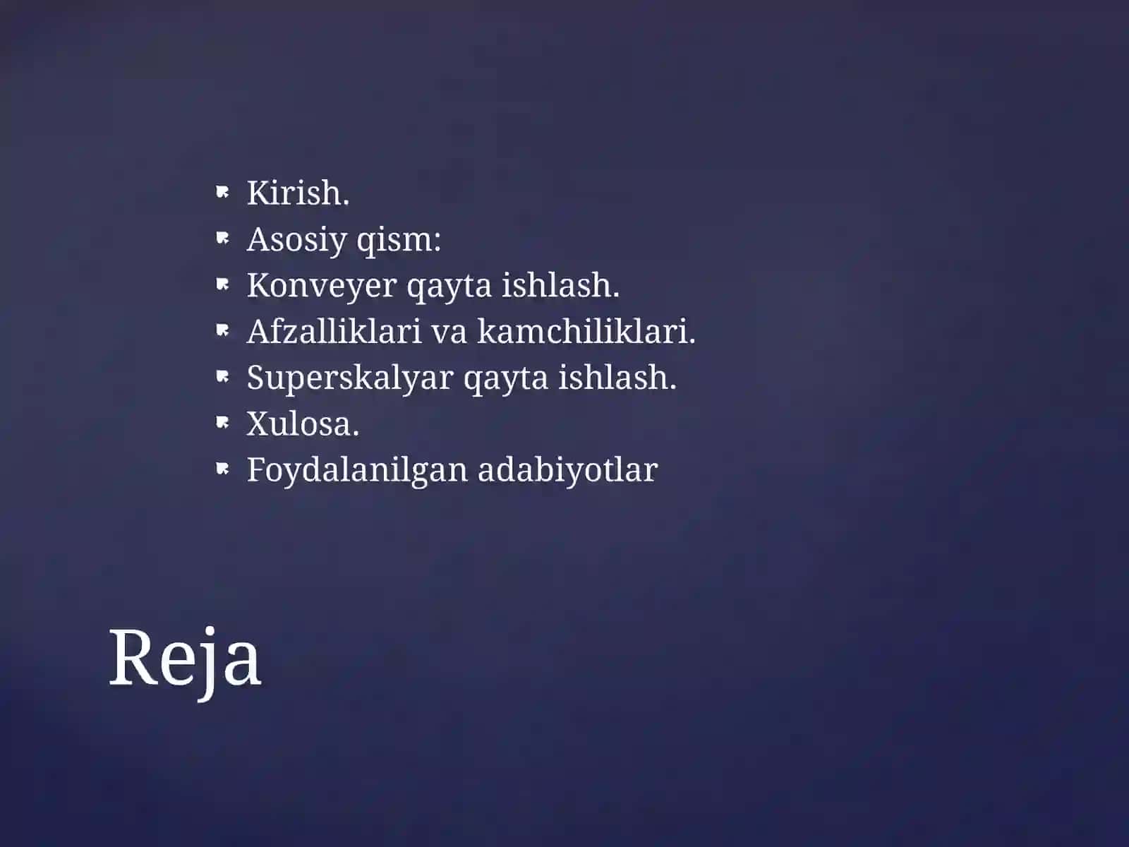 Kompyuter tizimlarining unumdorligini oshirish 2