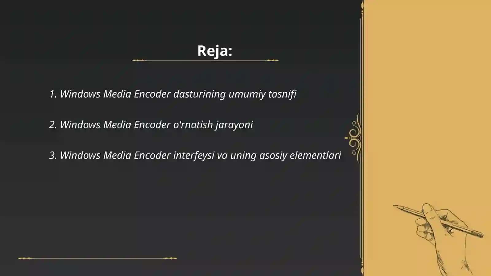 Windows Media Encoder dasturi haqida to'liq ma'lumot 2