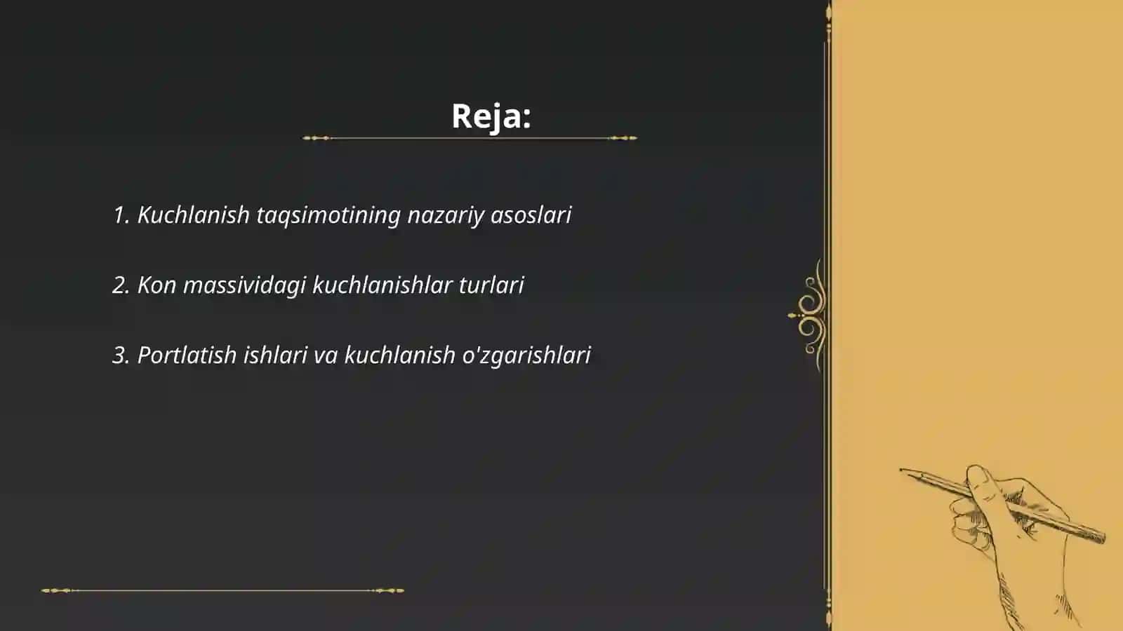 Portlatish ishlarida kon massividagi kuchlanish taqsimoti 2