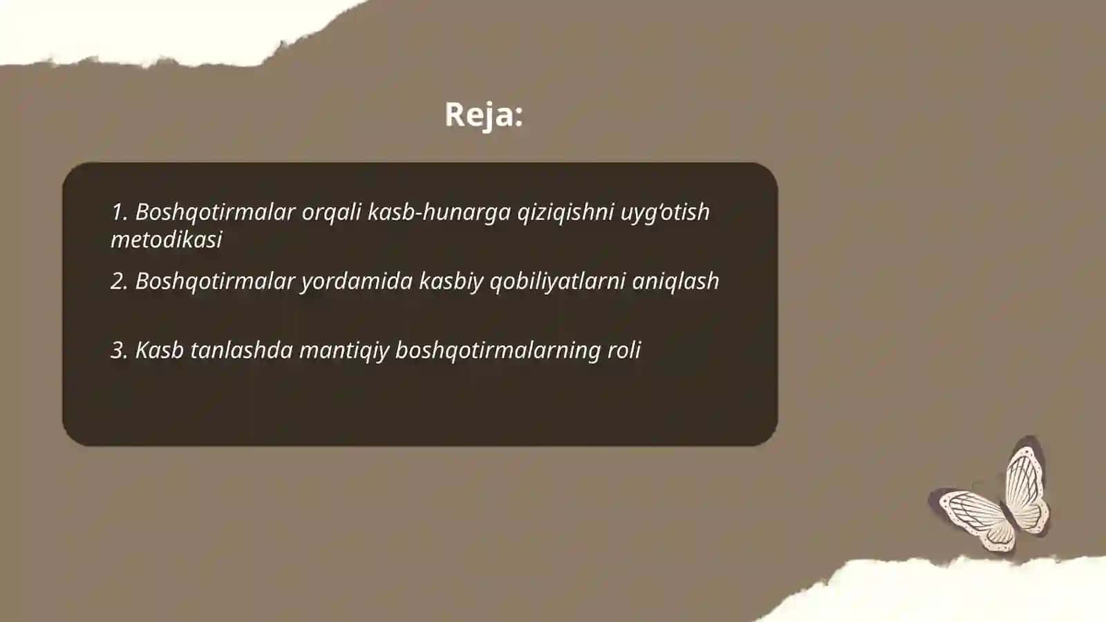 Boshqotirmalar orqali kasb-hunarga qiziqishni uyg‘otish metodikasi 2