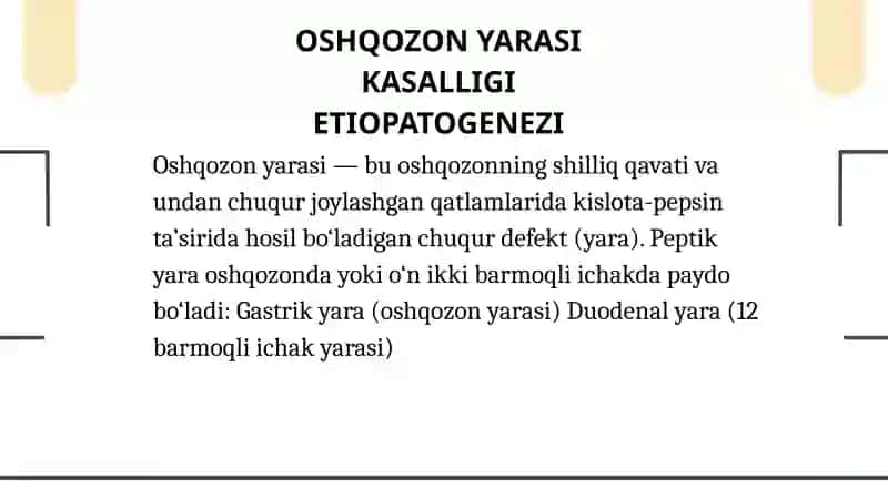 Oshqozon Yarasi Kasalligi Etiopatogenezi 2