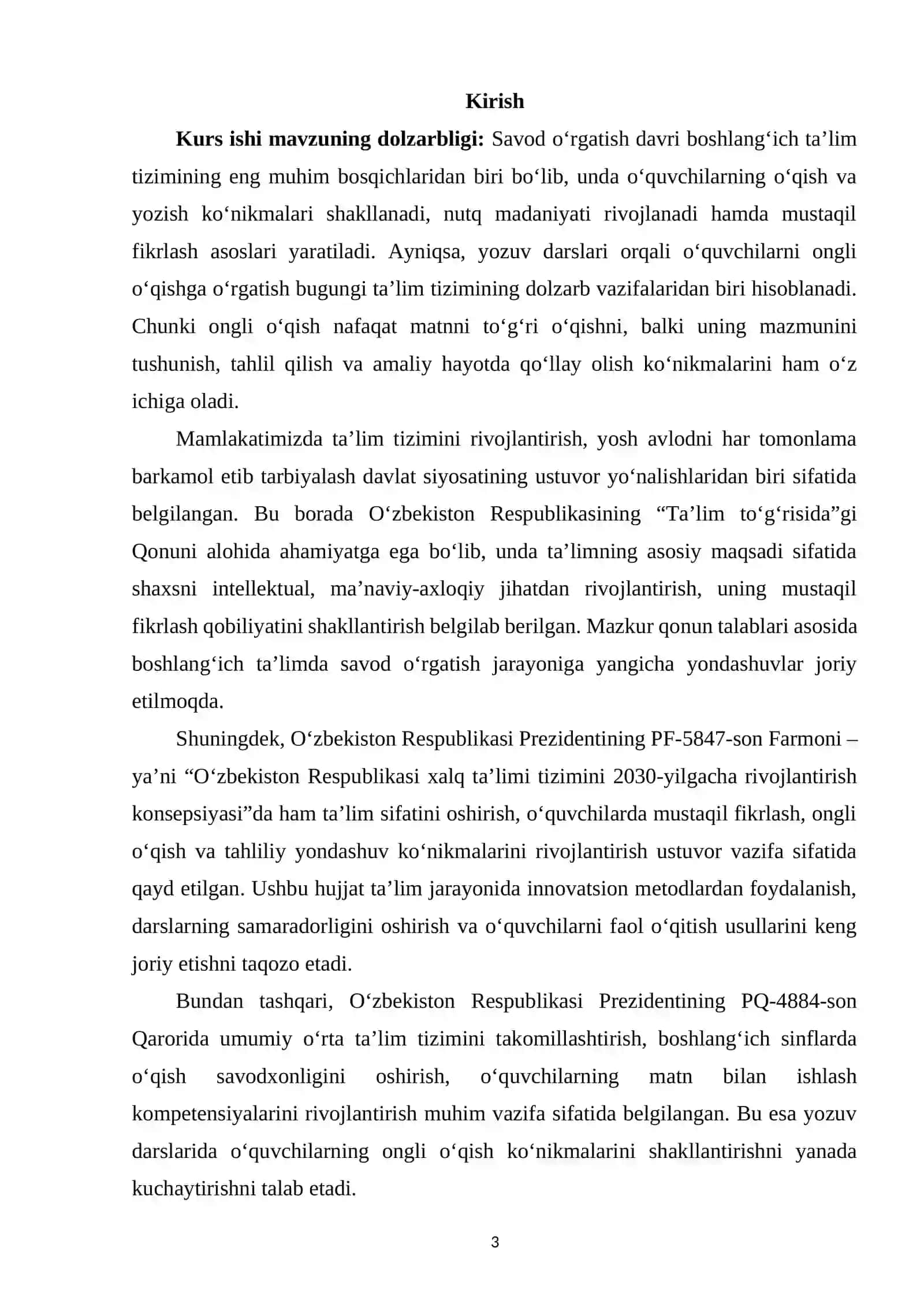 Savod o‘rgatish davrida yozuv darslarida o‘quvchilarni ongli o‘qishga o‘rgatish 2