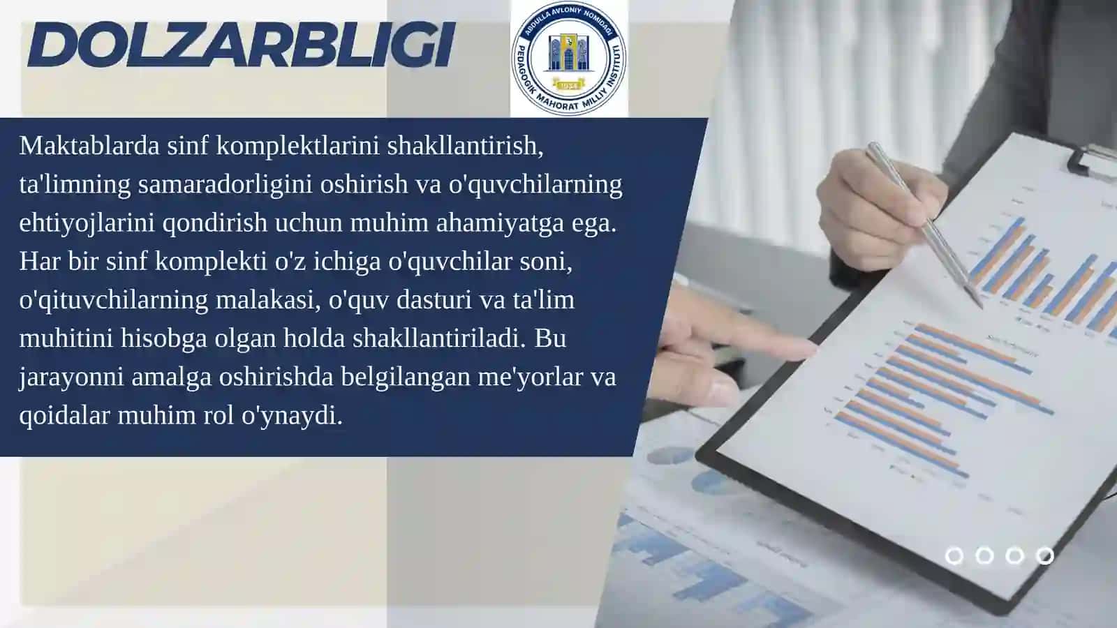 MAKTABLARDA BELGILANGAN ME’YOR BO’YICHA SINF KOMPLEKTLARINI SHAKLLANTIRISH 2