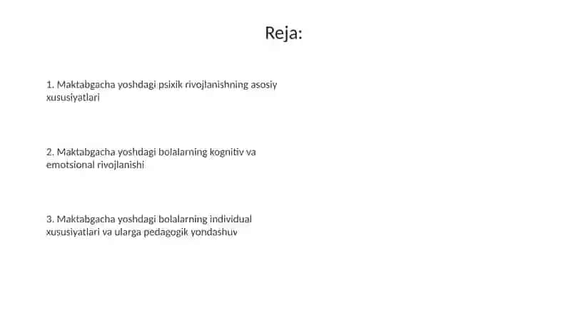 Maktabgacha yoshdagi psixaligik xususiyatlari 2