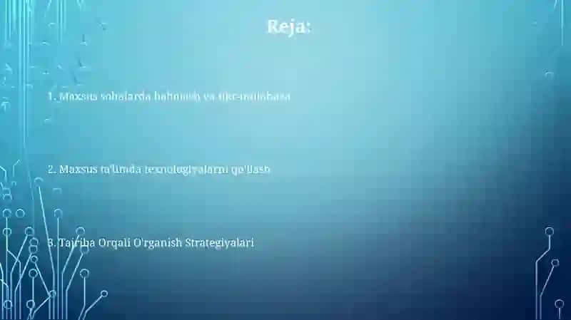 Mutaxassislik fanlarini o'qitishda dars shakllari 2