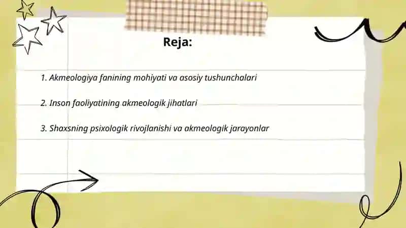 Akmeologiya fanining mohiyati va asosiy tushunchalari 2