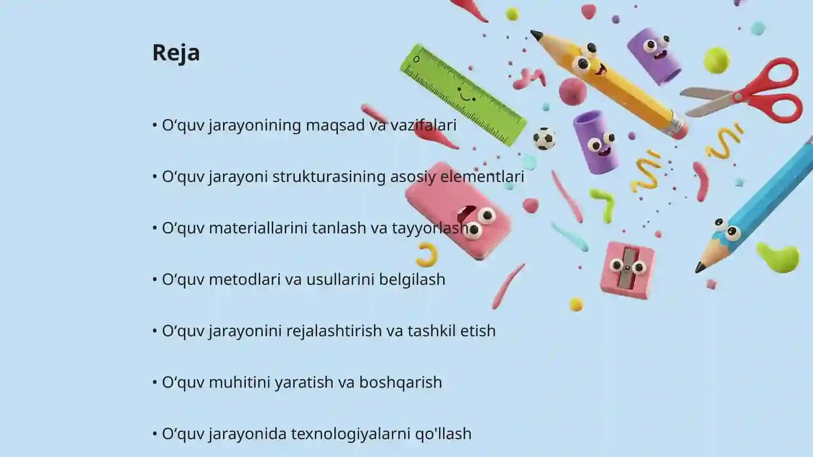 Oʻquv jarayonini tashkil etish 2