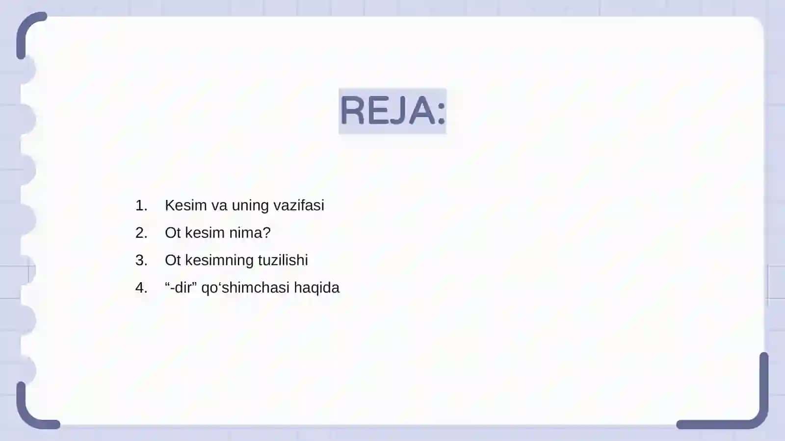 Ot kesim va uning vazifasi 2