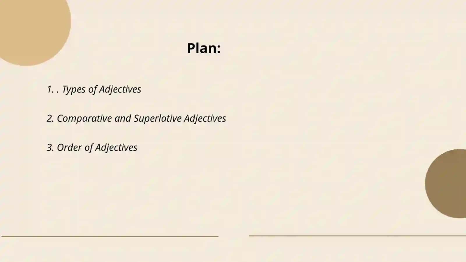 Types of Adjectives 2