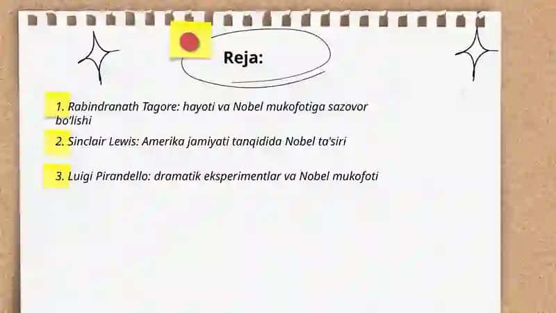 Nobel mukofotini olgan adiblar 2