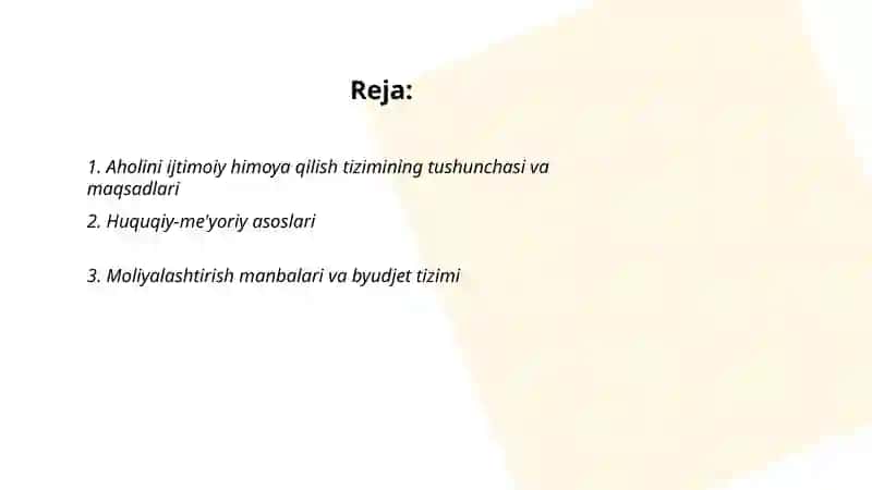 Aholini ijtimoiy himoya qilish tizimi 2