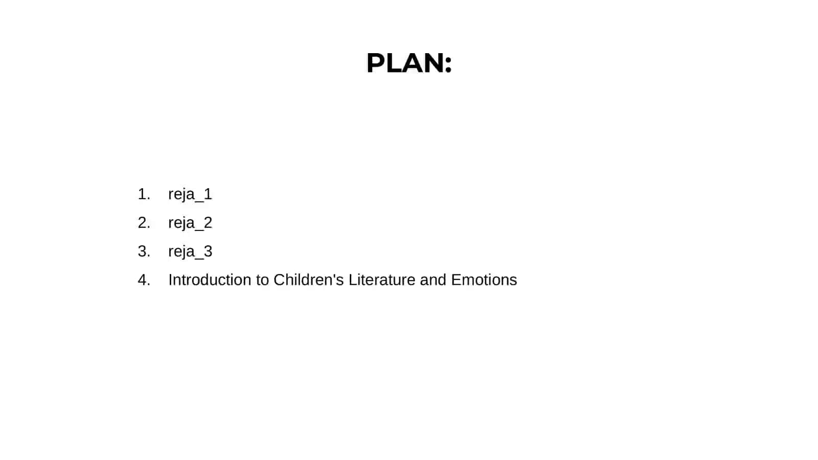 Introduction to Children's Literature and Emotions 2