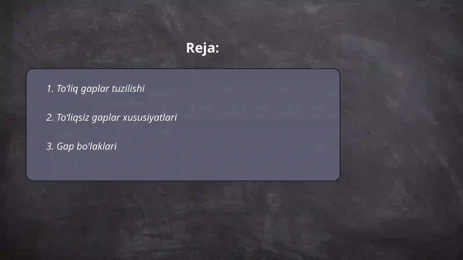 Toʻliq va toʻliqsiz gaplar 2