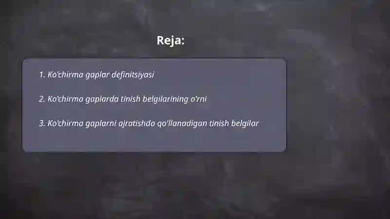 Ko'chirma gapli qo'shma gaplarda tinish belgilarining ishlatilishi 2