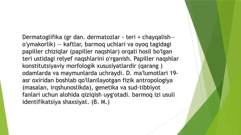 Odam genetikasining o'rganish usullari 2