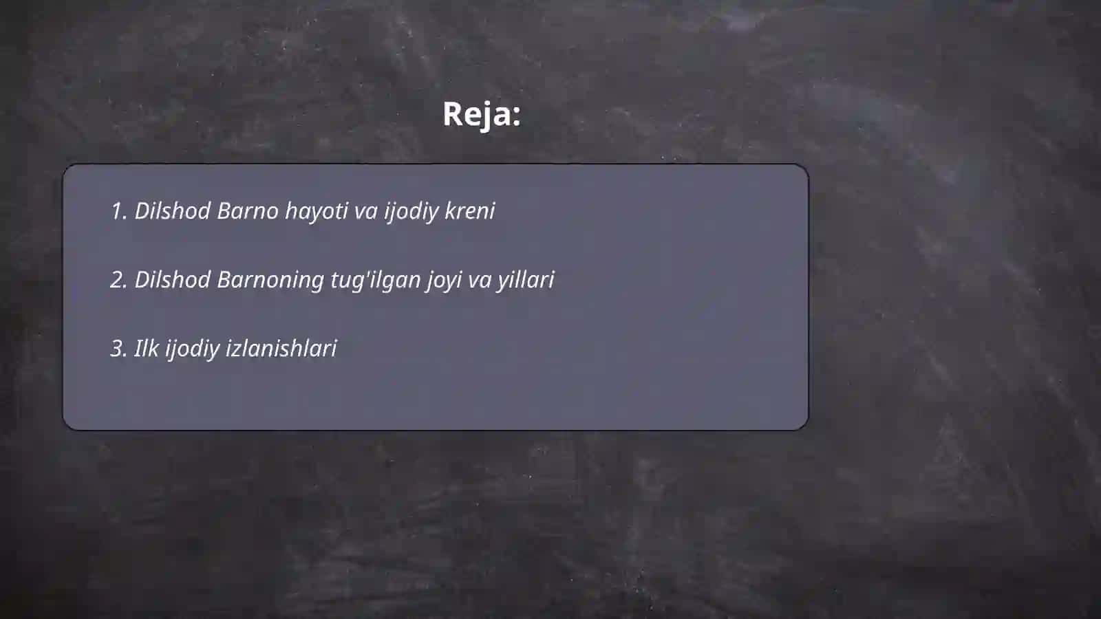 Dilshodi Barno Hayoti va Ijodi 2