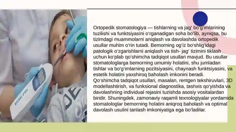 Stomatologiyada bemorlarni qo'shimcha tekshirish usullari 2