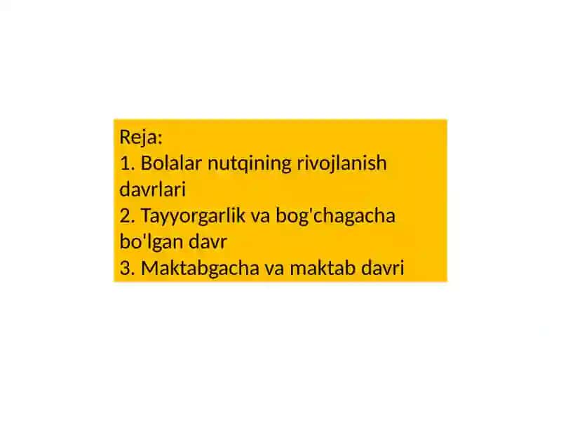 Bolalar nutqi masalalari 2