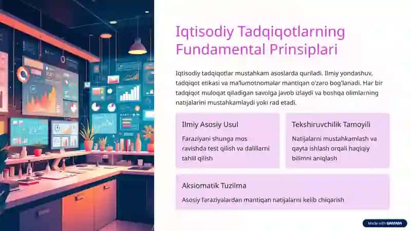 Iqtisodiyot Fanining Oʻziga Xos Usullari 2