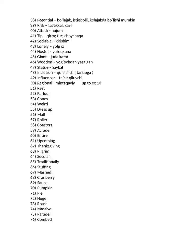 CEFR VOCABULARY 2