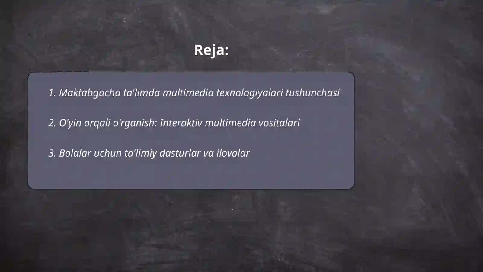 Maktabgacha ta'limda multimedia texnologiyalari tushunchasi 2