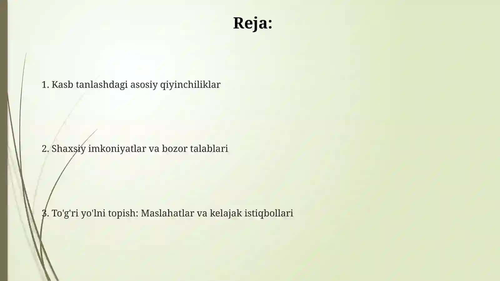 Kasbiy  yo'nalishni tanlashdagi  qiyinchiliklar 2