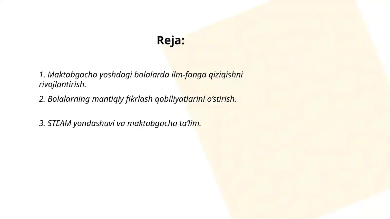 Maktabgacha yoshdagi bolalarni STEAM ijodkorligini shakllantirish 2