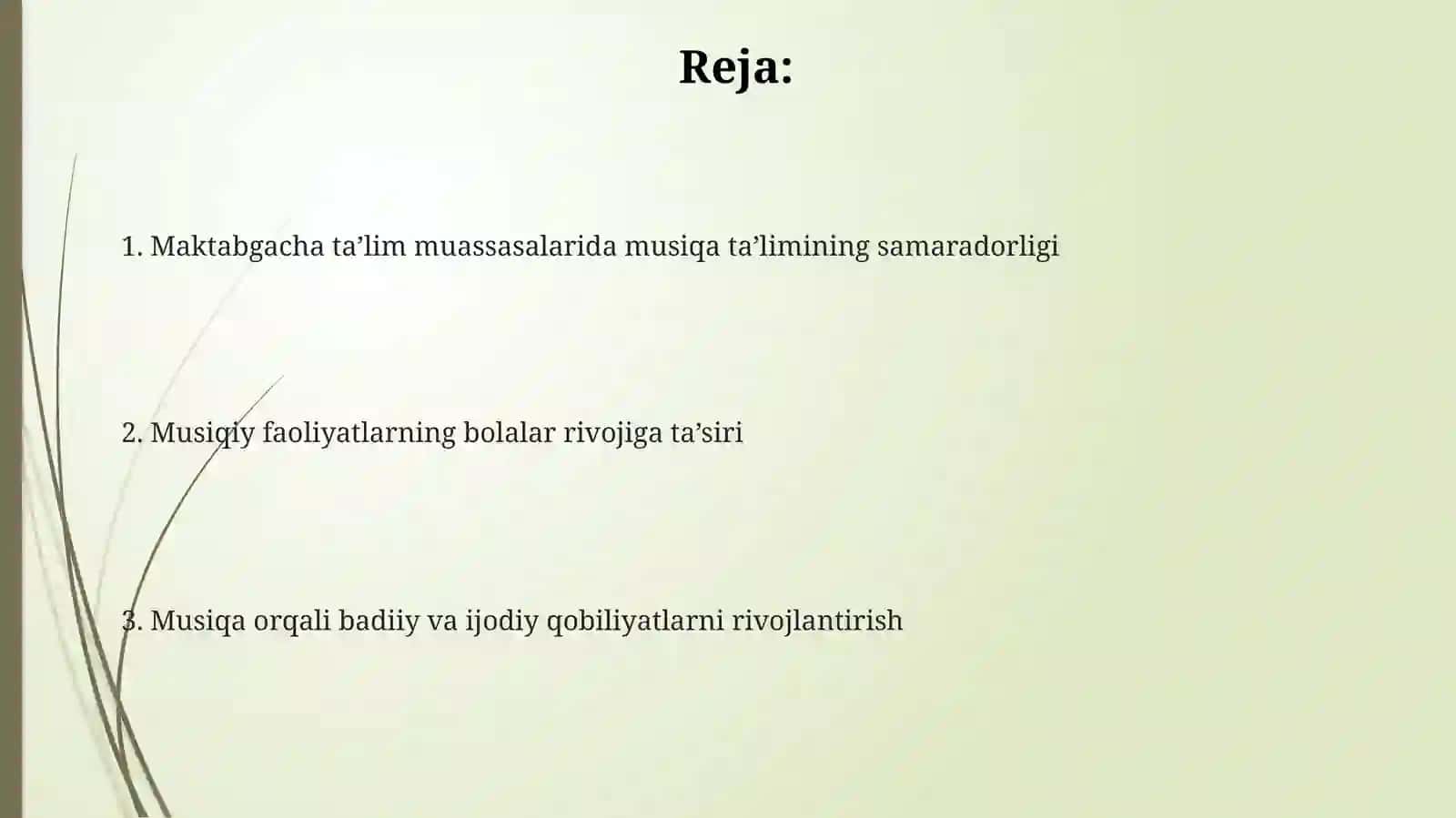 Musiqa ta'limi uslublari va metodlari 2