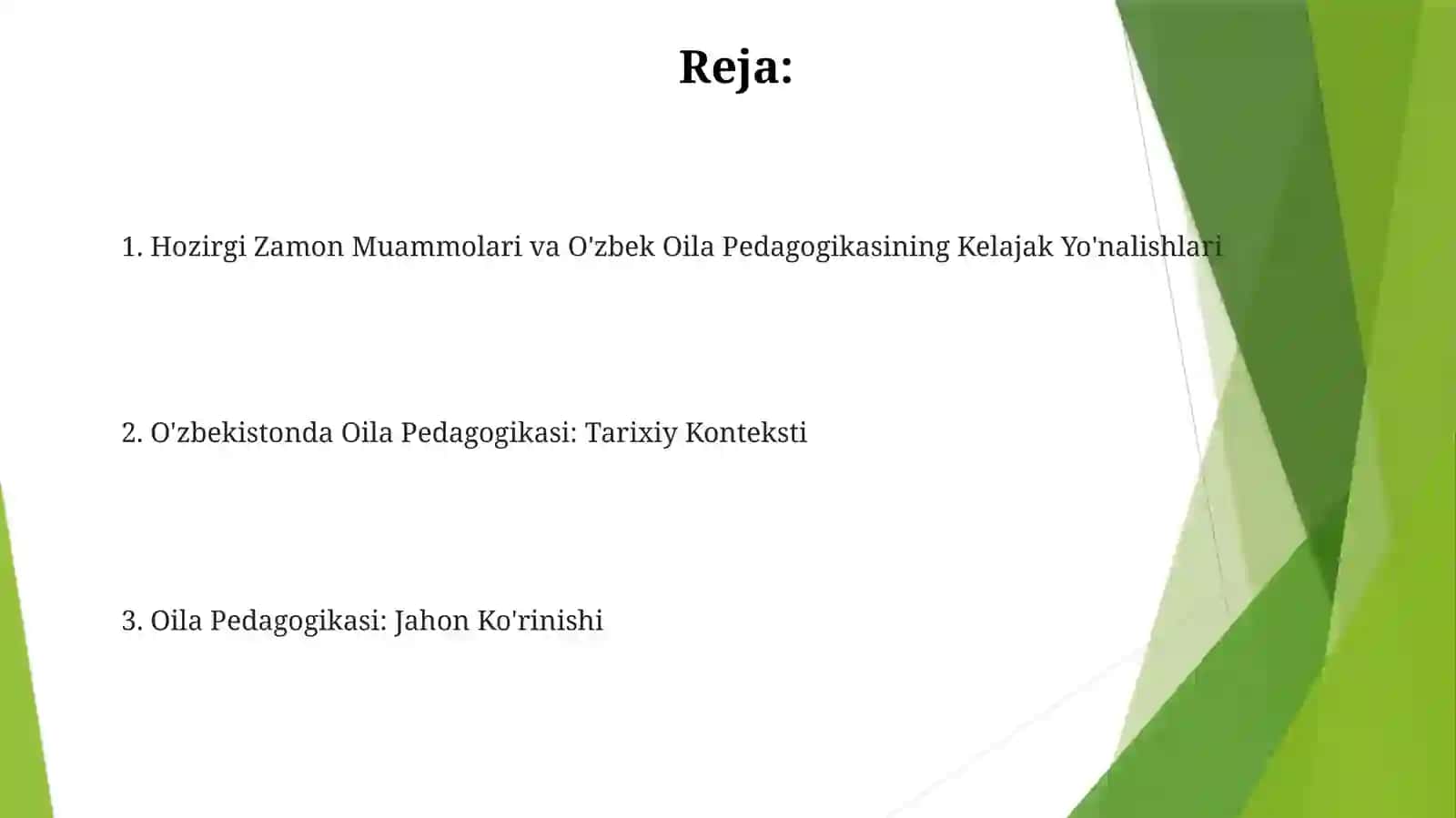 O'zbek Oila Pedagogikasining Asosiy Mavzulari 2