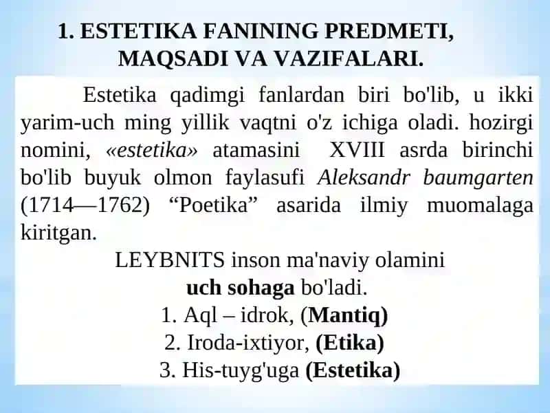 Estetika 2