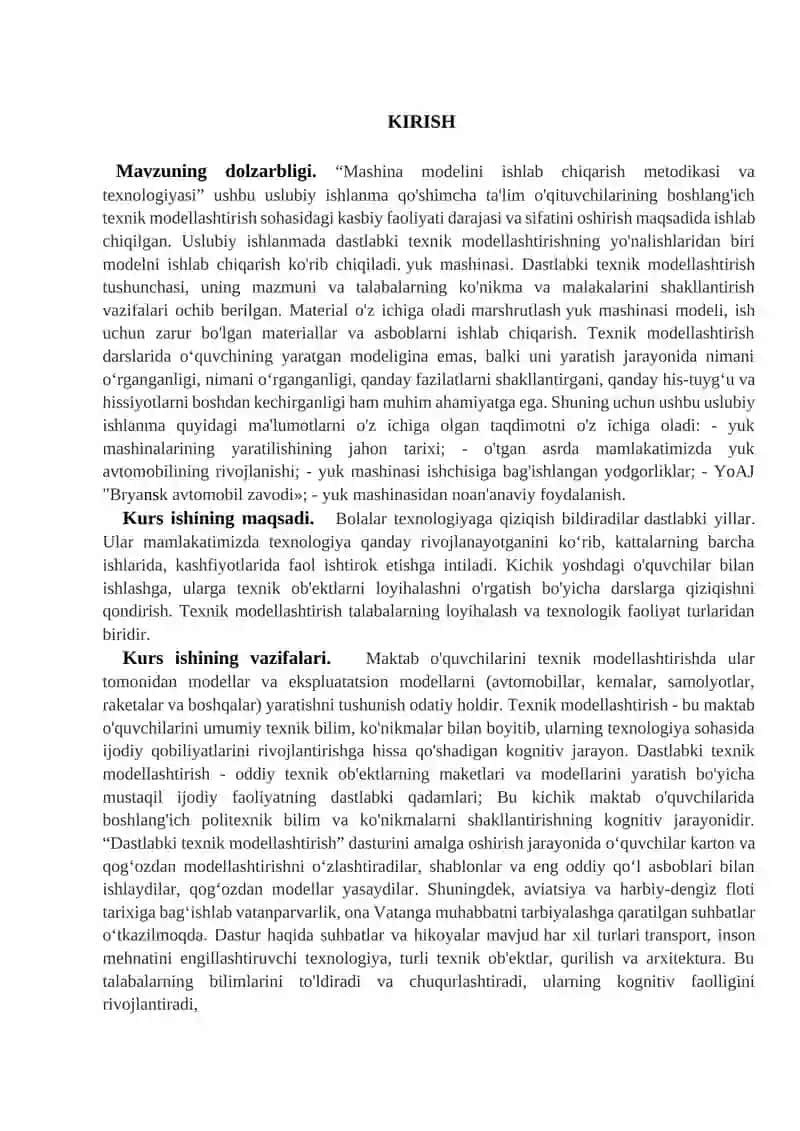 Avtomobil modelini loyihalash va modellashtirish 2