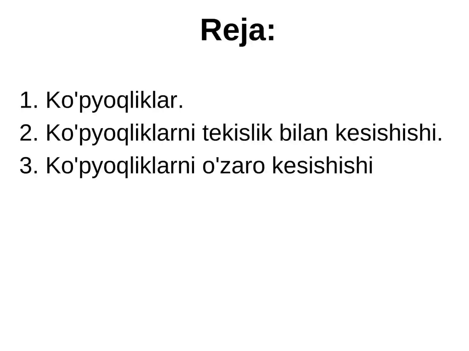 Ko'pyoqliklar 2