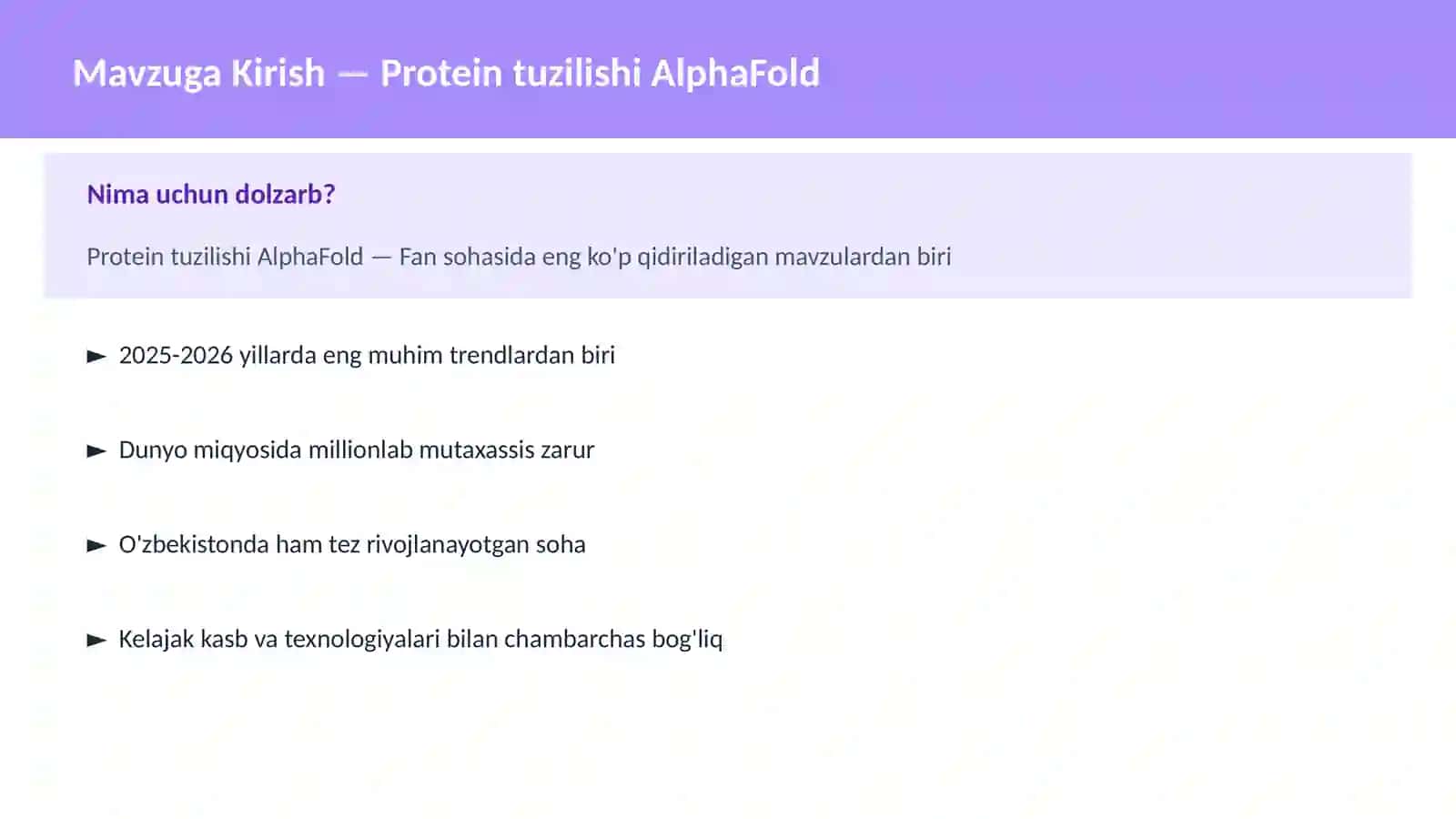 Protein tuzilishi AlphaFold 2