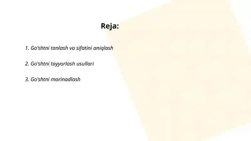 Go'shtdan Taomlar Tayyorlash Texnologiyasi 2