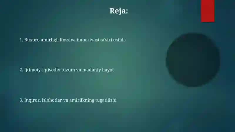 Buxoro amirligi: Rossiya imperiyasi ta'siri ostida 2