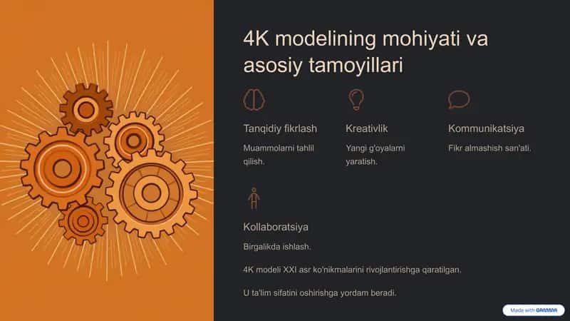 4K modeli va o'qitishdagi o'rni 2