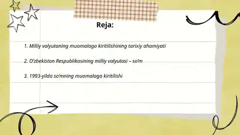 O'zbekistonda milliy valyutaning muomalaga kiritilinishi va uning mamlakat iqtisodiyotiga ta'siri 2