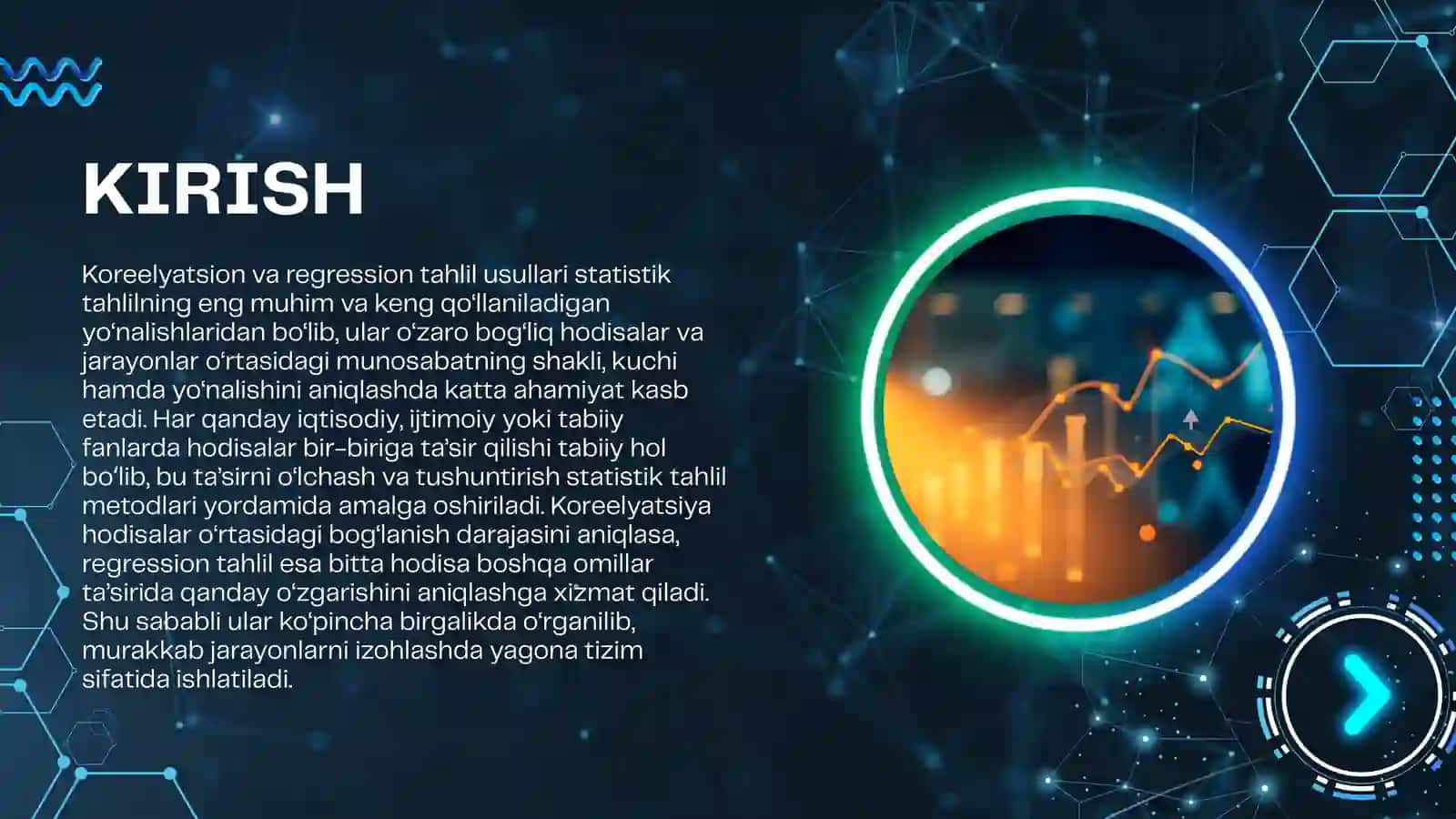 KOREELYATSION VA REGRESSION TAHLIL USULI 2
