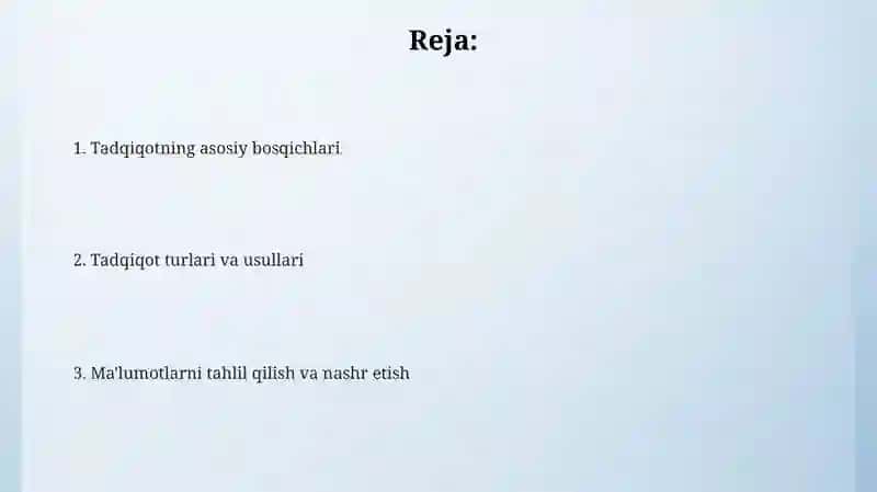 Ilmiy izlanish metodlari 2