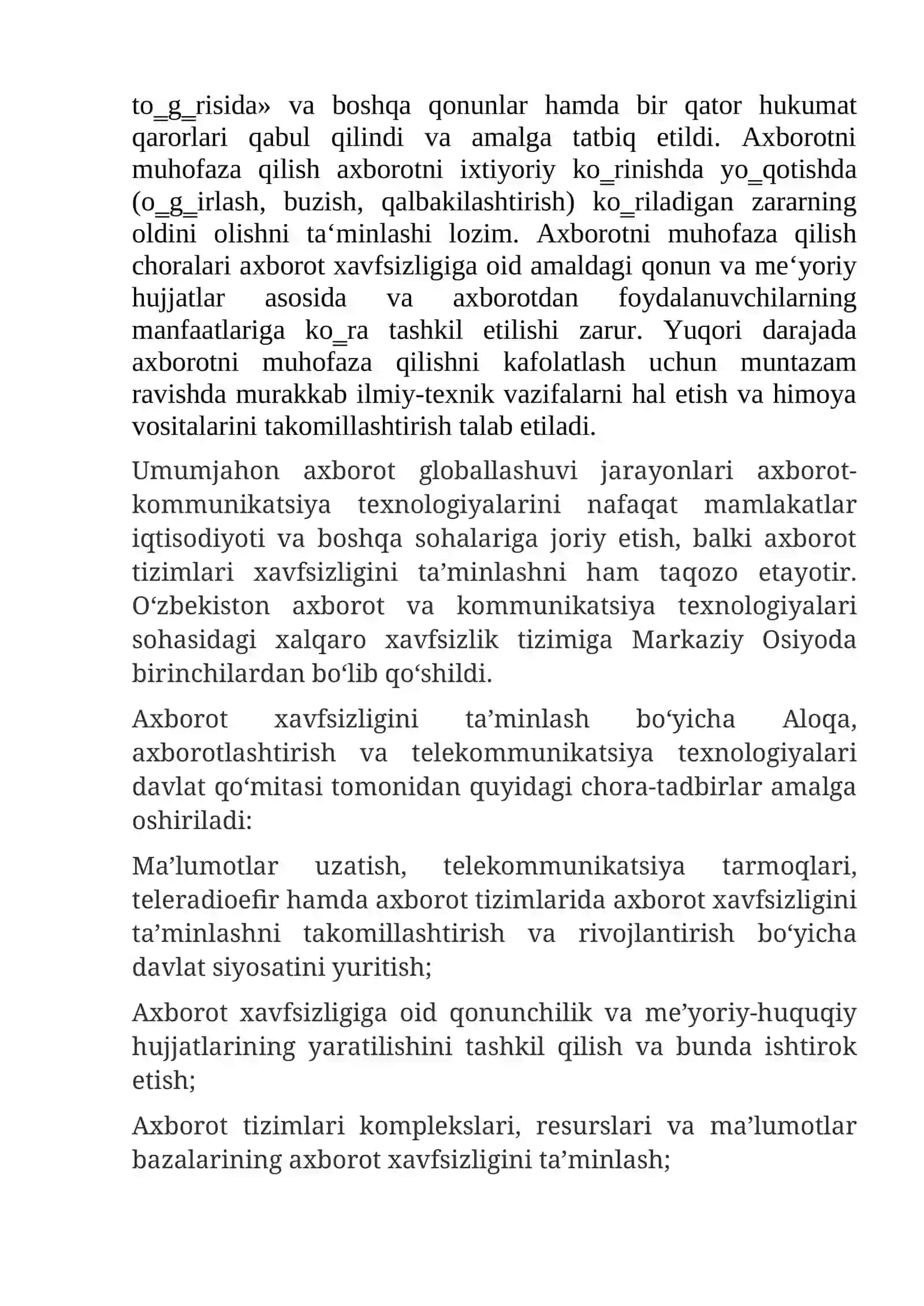 FAN; AKADEMIK YOZUV TEZIS MAVZUSI;AXBOROT XAVFSIZLIGI 2