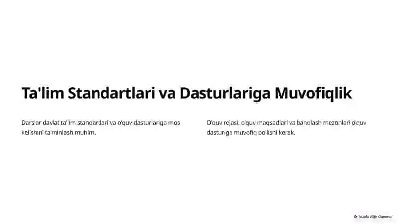 Adabiyot Darslarini Kuzatish va Tahlil Qilish 2