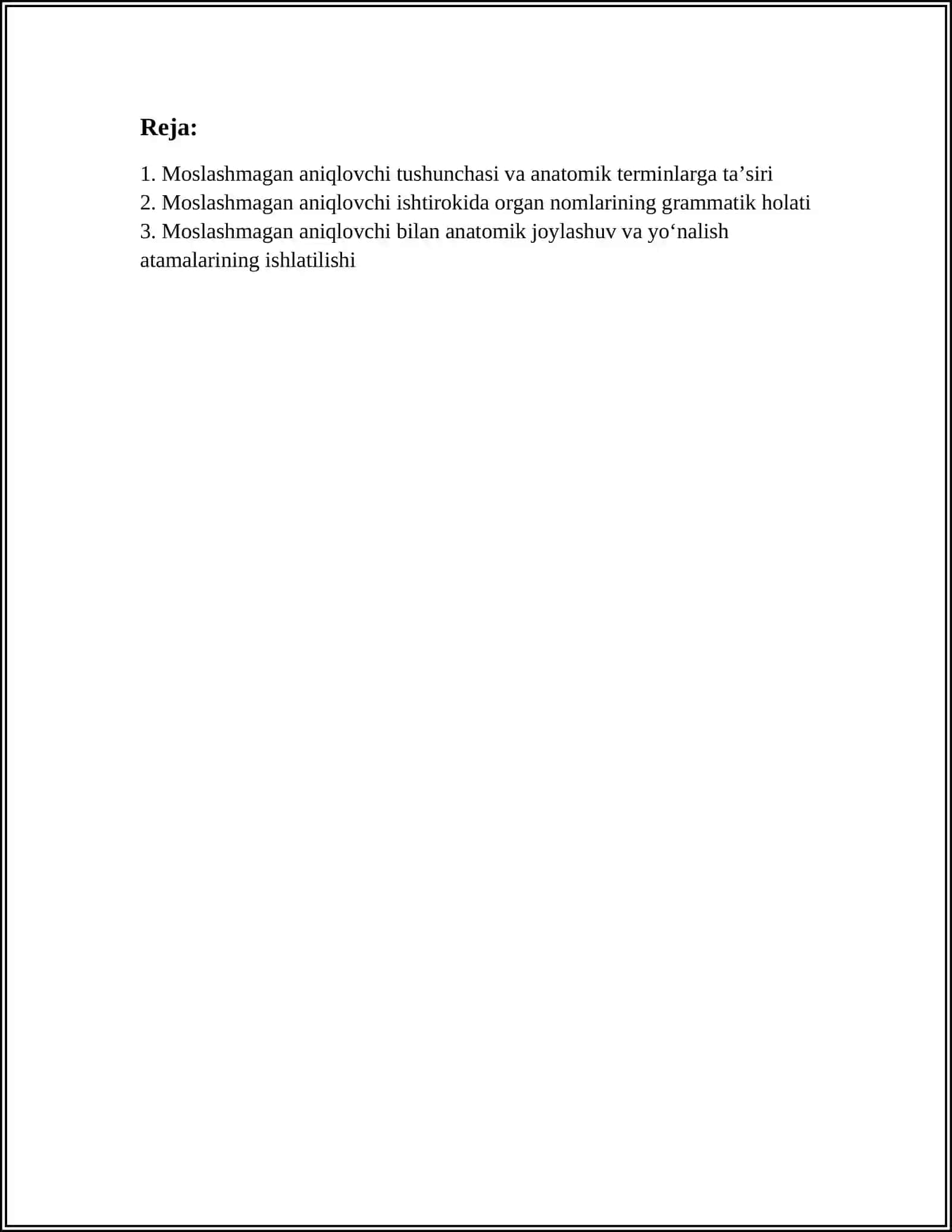 MOSLASHMAGAN ANIQLOVCHI ISHTIROKIDA ANATOMIK TERMINLAR 2